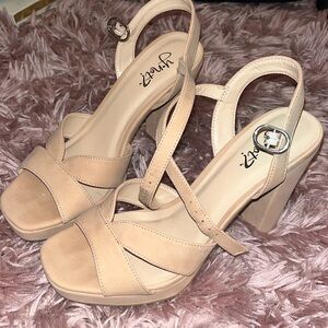 Tan Heels Slightly used
